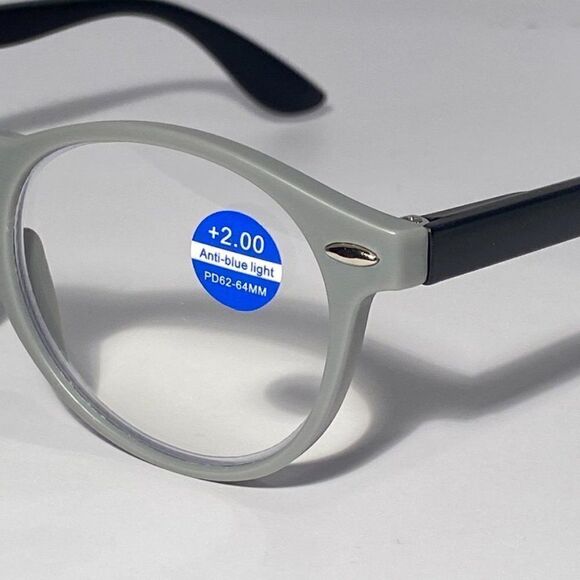 0682 Colette 2.0 Clear Grey Reading Glasses Soft Butterfly Style Readers NWT - Picture 7 of 8